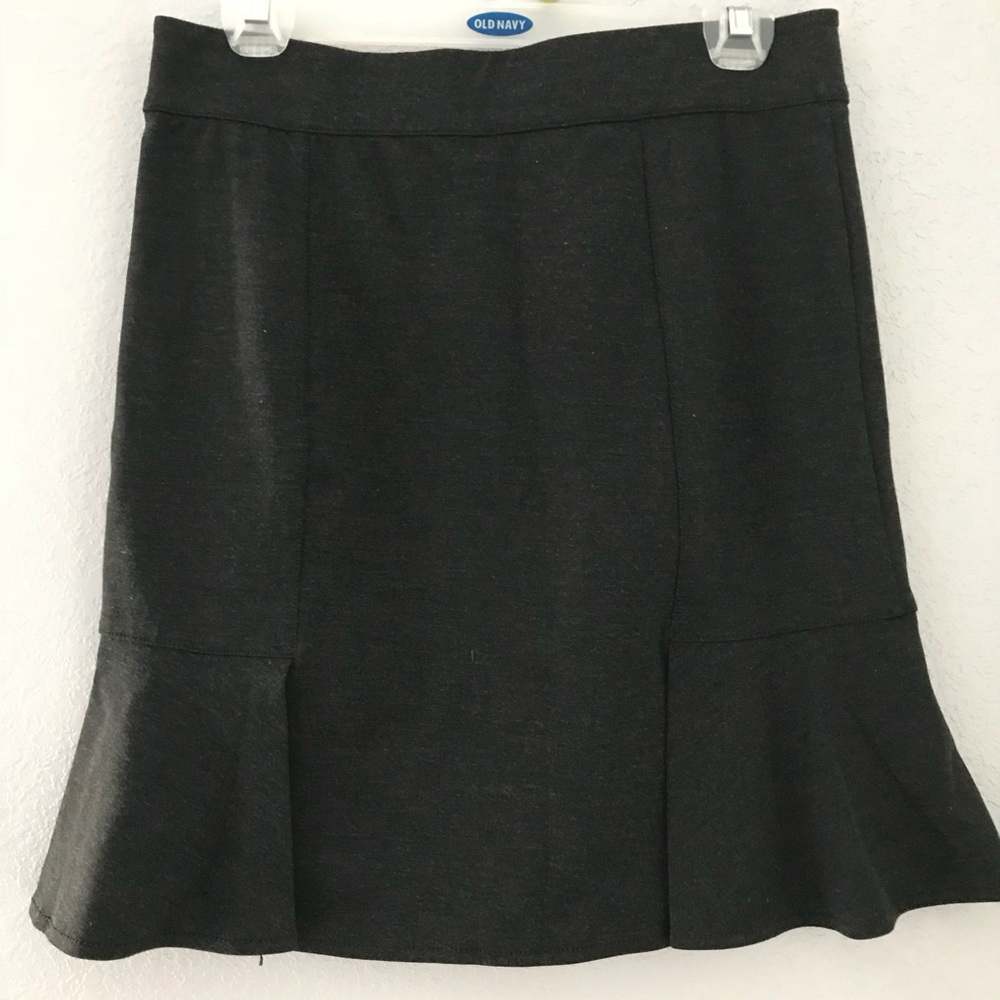 Max Studio | Fit & Flare Dark Gray Skirt